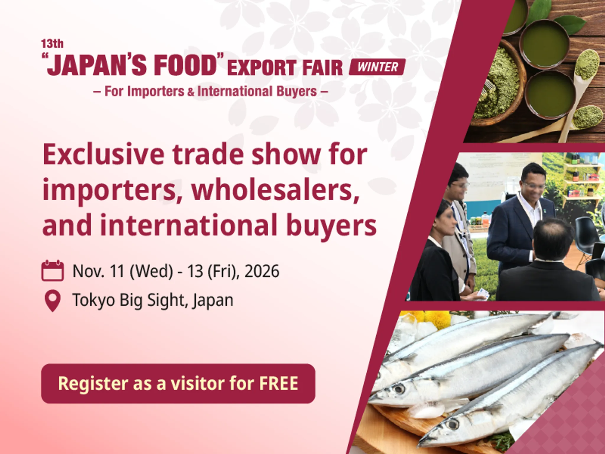 “JAPAN’S FOOD” EXPORT FAIR Winter 2026